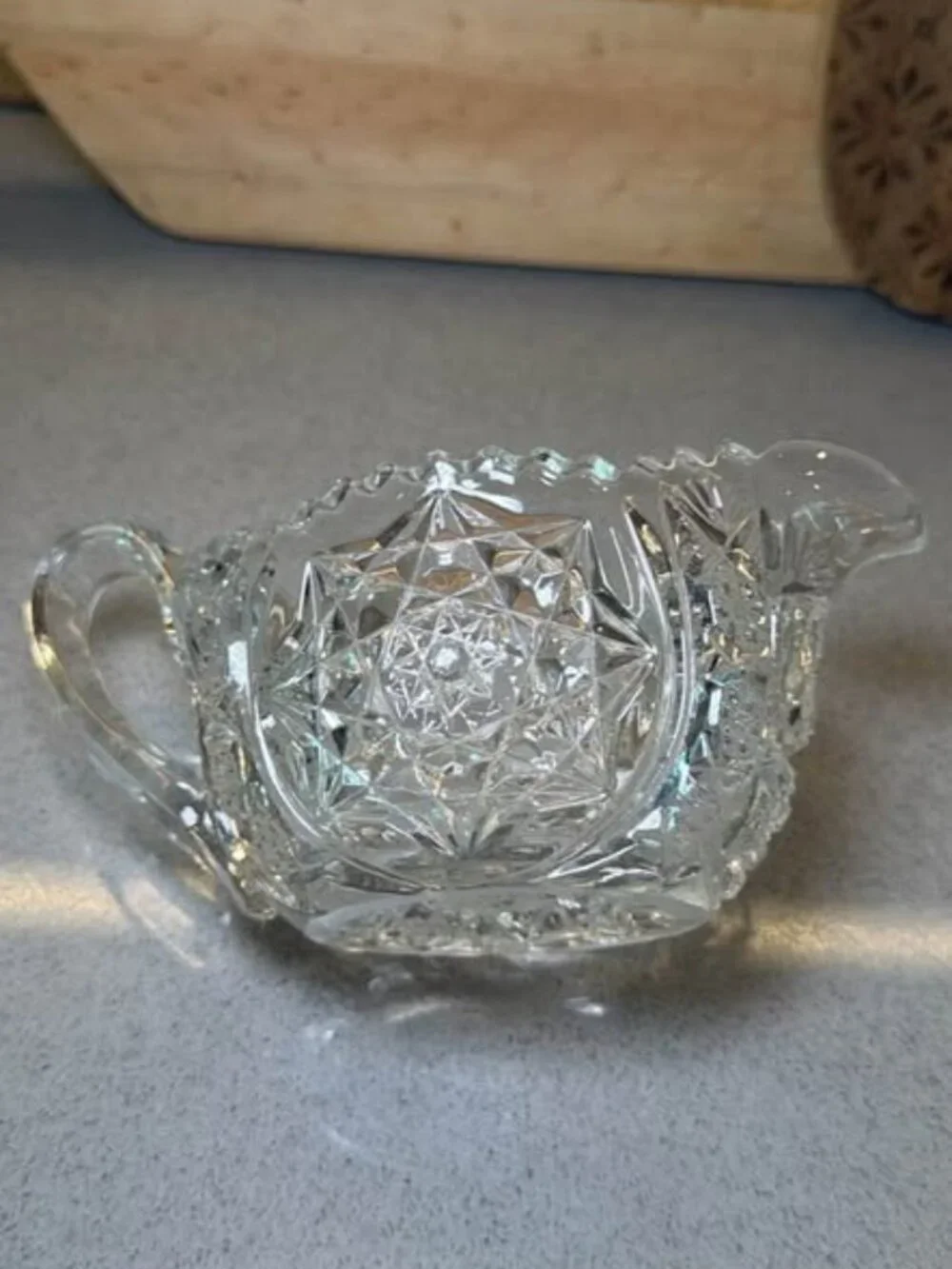 Vintage Pressed Glass Creamer